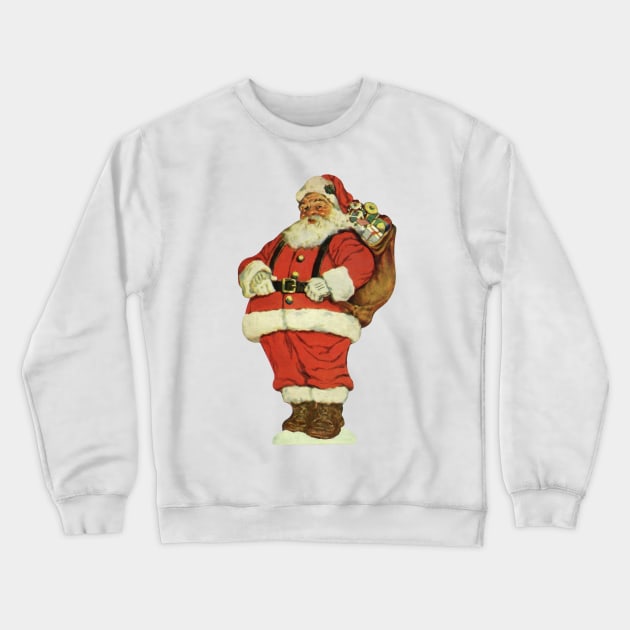 Vintage Christmas Santa Claus Crewneck Sweatshirt by MasterpieceCafe